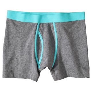 Mossimo Supply Co. Mens 1pk Boxer Briefs   Grey/Teal L