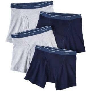 Fruit of the Loom Mens 4Pk Boxer Briefs   Blue/Grey S