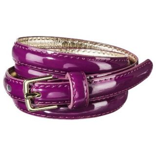 Merona Patent Raspberry Belt   Purple S