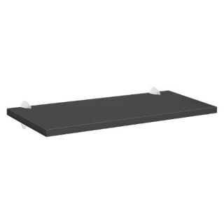 Wall Shelf Black Sumo Shelf With Chrome Ara Supports   32W x 16D