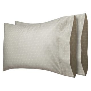 Threshold 325 Thread Count Organic Cotton Pillowcase Set   Beige Fan (Queen)
