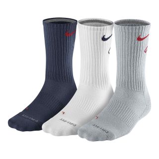 Nike 3 pk. Dri FIT Crew Socks, Mid Navy, Mens