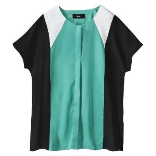 Mossimo Womens Colorblock Dolman Top   High Tide M