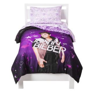 Justin Bieber Micro Comforter   Purple (Twin)