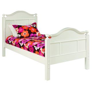 Bolton Furniture Emma Twin Bed Wtih Tall Headboard And Footboard White Size Twin