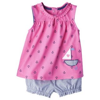 Just One YouMade by Carters Toddler Girls 2 Piece Set   Pink/Light Blue 4T