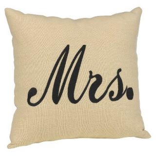 Mrs Accent Pillow   Beige
