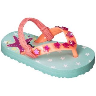 Toddler Girls Circo Diana Flip Flop Sandals   Turquoise L