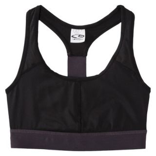 C9 by Champion Womens Compression Bra With Mesh   Limo Black XL