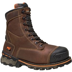 Timberland Mens Boondock WP Insulated 8 Inch Soft Toe Brown Boots, Size 8.5 W   89635