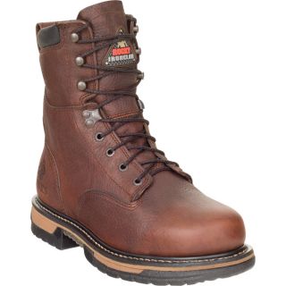 Rocky IronClad 8 Inch Waterproof Work Boot   Brown, Size 13 Wide, Model 5693