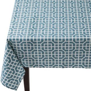 Threshold Trellis Rectangle Tablecloth   Blue (60x84)