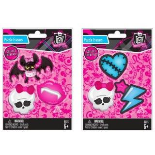 Monster High Eraser Set