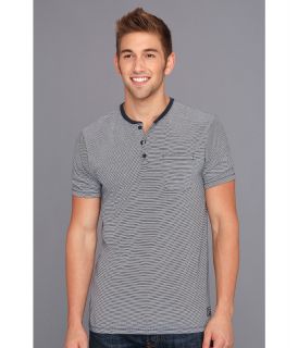 Nike SB Dri Fit Blend Yarn Dye Striped S/S Henley Mens Short Sleeve Pullover (Gray)