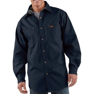 Carhartt Canvas Shirt Jacket   Midnight, Large, Tall Style, Model S296