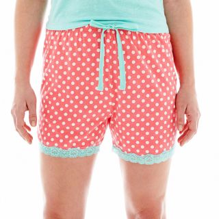 INSOMNIAX Print Jersey Knit Boxers, Coral, Womens