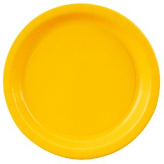 School Bus Yellow (Yellow) Dinner Plates