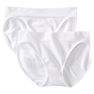 Gilligan & OMalley White Ult Seamless Bikini 2 Pk   XL