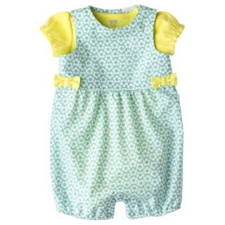 Just One YouMade by Carters Newborn Girls Romper Set   Yellow/Turquoise 3 M
