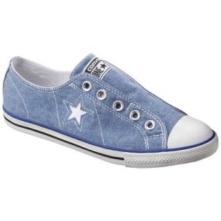 Womens Converse One Star Chambray Laceless Sneaker   Blue 9.5
