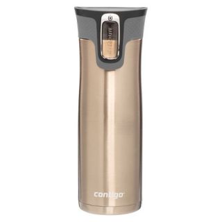 Contigo AUTOSEAL West Loop Stainless Travel Mug with Open Access Lid   Latte