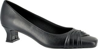 Womens Easy Street Tidal   Black Smooth Slip on Shoes