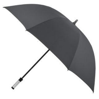 Manual Golf Umbrella with ID Handle   Black