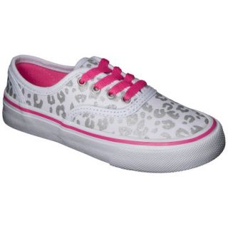 Girls Circo Henley Sneakers   White Leopard 13