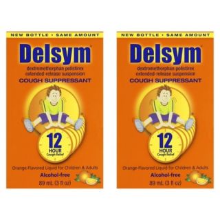 Delsym Childrens 3 Ounces. Liquid   Orange, 3 Ounces, 2 Pack