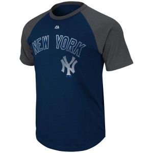 New York Yankees Majestic MLB Junior League Raglan T Shirt