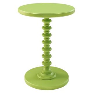 Accent Table Powell Round Spindle Table   Green