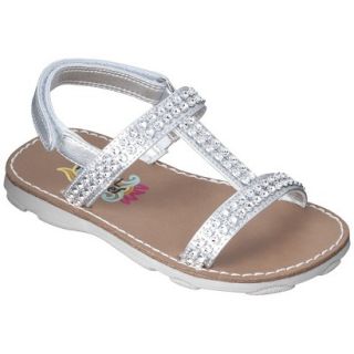 Toddler Girls Rachel Shoes Jadyn Sandals   Silver 9