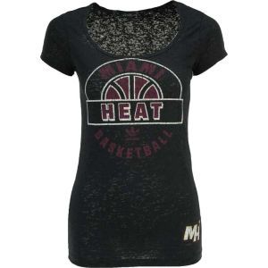 Miami Heat adidas NBA Womens Back Up Burnout T Shirt