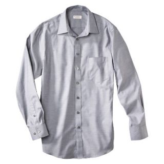 Merona Mens Ultimate Classic Fit Dress Shirt   Railroad Gray Twill L