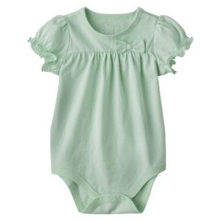 Circo Newborn Infant Girls Short sleeve Solid Bodysuit   Joyful Mint 0 3 M