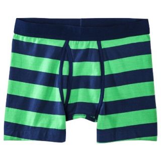 Mossimo Supply Co. Mens 1pk Boxer Briefs   Blue/Green Stripe   S