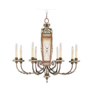 LiveX Lighting LVX 8878 64 Palacial Bronze with Gilded Accents Bristol Manor Cha
