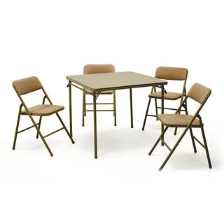 Folding Table And Chairs (5 piece Set)