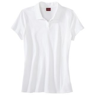 Merona Womens Short Sleeve Polo   Fresh White XXL