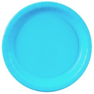 Bermuda Blue (Turquoise) Paper Dessert Plates
