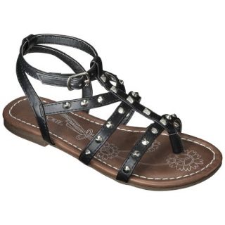 Girls Cherokee Fran Gladiator Sandals   Black 2