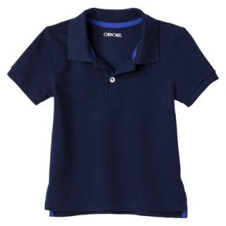 Cherokee Infant Toddler Boys Short Sleeve Polo Shirt   Navy Voyage 4T