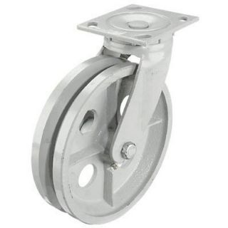 Fairbanks Swivel Steel V Groove Caster   4 Inch x 2 Inch