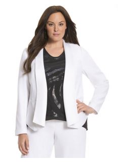 Lane Bryant Plus Size Lane Collection easy jacket     Womens Size 18, White