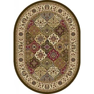 Lagoon Multi Oval Transitional Area Rug