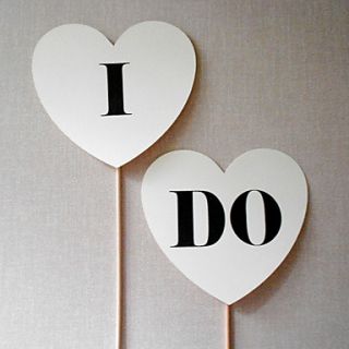 I DO Heart Photography Props for Wedding