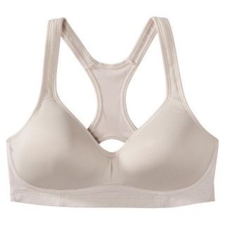 C9 by Champion Womens Medium Support Molded Cup Bra W/Mesh   Taupe S