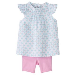 Just One YouMade by Carters Newborn Infant Girls 2 Piece Set   White/Pink NB