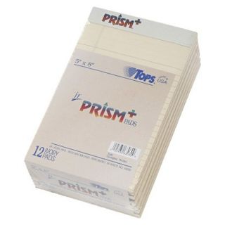 TOPS Prism Plus Colored Writing Pads   Ivory (50 Sheets Per Pad)