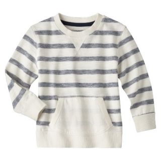 Cherokee Infant Toddler Boys Striped Sweatshirt   Navy Voyage 2T